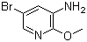 structure of CAS# 884495-39-0, 3-Amino-5-bromo-2-methoxypyridine;5-Bromo-2-methoxy-3-pyridinamine; 5-Bromo-2-methoxypyridin-3-amine