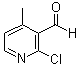 2-氯-4-甲基-3-吡啶甲醛分子结构 (CAS 884495-45-8)