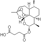 structure of CAS# 88495-63-0, Artesunate;(3R,5aS,6R,8aS,9R,10S,12R,12aR)-Decahydro-3,6,9-trimethyl-3,12-epoxy-12H-pyrano(4,3-j)-1,2-benzodioxepin-10-ol hydrogen succinate