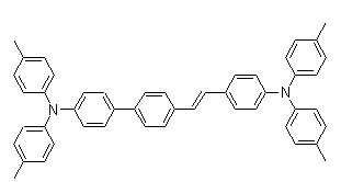 4'-[2-[4-[Bis(4-methylphenyl)amino]phenyl]ethenyl]-N,N-bis(4-methylphenyl)-[1,1'-biphenyl]-4-amine molecular structure (CAS 885040-17-5)