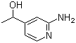 structure of CAS# 885266-91-1, 2-Amino-4-(1'-hydroxyethyl)pyridine