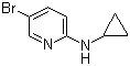 结构式 CAS# 885266-96-6, 5-溴-N-环丙基-2-吡啶胺