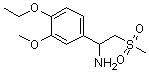 4-Ethoxy-3-methoxy-alpha-[(methylsulfonyl)methyl]benzenemethanamine molecular structure (CAS 885268-06-4)