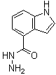 1H-Indole-4-carboxylic acid hydrazide molecular structure (CAS 885272-22-0)