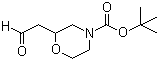 结构式 CAS# 885272-65-1, 2-(2-氧代乙基)-4-吗啉羧酸叔丁酯