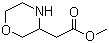 Morpholine-3-acetic acid methyl ester molecular structure (CAS 885273-89-2)
