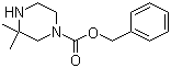 structure of CAS# 885278-86-4, 3,3-Dimethyl-1-piperazinecarboxylic acid benzyl ester;1-Cbz-3,3-Dimethylpiperazine