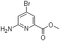 6-Amino-4-bromopyridine-2-carboxylic acid methyl ester molecular structure (CAS 885326-88-5)