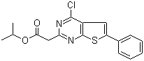 4-Chloro-6-phenylthieno[2,3-d]pyrimidine-2-acetic acid 1-methylethyl ester molecular structure (CAS 885460-48-0)