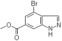 4-Bromo-1H-indazole-6-carboxylic acid methyl ester molecular structure (CAS 885518-47-8)