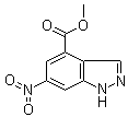 6-Nitro-1H-indazole-4-carboxylic acid methyl ester molecular structure (CAS 885518-55-8)