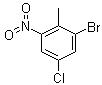 2-Bromo-4-chloro-6-nitrotoluene molecular structure (CAS 885518-95-6)