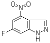 6-Fluoro-4-nitro-1H-indazole molecular structure (CAS 885520-14-9)