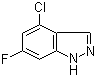 4-Chloro-6-fluoro-1H-indazole molecular structure (CAS 885520-32-1)