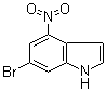 6-Bromo-4-nitro-1H-indole molecular structure (CAS 885520-50-3)