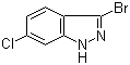 3-Bromo-6-chloro-1H-indazole molecular structure (CAS 885521-34-6)