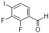 2,3-Difluoro-4-iodobenzaldehyde molecular structure (CAS 885590-99-8)