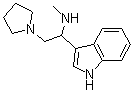 N-Methyl-alpha-(1-pyrrolidinylmethyl)-1H-indole-3-methanamine molecular structure (CAS 885951-05-3)