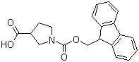 1-Fmoc-Pyrrolidine-3-carboxylic acid molecular structure (CAS 885951-89-3)