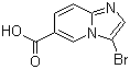 3-Bromoimidazo[1,2-a]pyridine-6-carboxylic acid molecular structure (CAS 886362-00-1)
