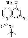 4-氨基-5,7-二氯-3,4-二氢-1(2H)-喹啉羧酸叔丁酯分子结构 (CAS 886362-15-8)