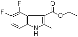 4,5-Difluoro-2-methylindole-3-carboxylic acid ethyl ester molecular structure (CAS 886362-67-0)