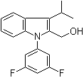 结构式 CAS# 886362-94-3, 1-(3,5-二氟苯基)-3-(1-甲基乙基)-1H-吲哚-2-甲醇