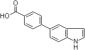 structure of CAS# 886363-18-4, 4-(1H-Indol-5-yl)benzoic acid