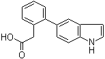 2-(1H-Indol-5-yl)benzeneacetic acid molecular structure (CAS 886363-19-5)