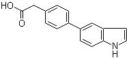 4-(1H-Indol-5-yl)benzeneacetic acid molecular structure (CAS 886363-28-6)