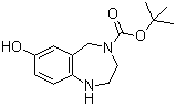 4-Boc-7-Hydroxy-2,3,4,5-tetrahydro-1H-benzo[e][1,4]diazepine molecular structure (CAS 886364-39-2)