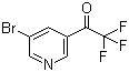 1-(5-Bromo-3-pyridinyl)-2,2,2-trifluoroethanone molecular structure (CAS 886364-44-9)