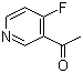结构式 CAS# 886364-63-2, 1-(4-氟-3-吡啶基)乙酮