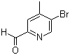 5-Bromo-4-methyl-2-pyridinecarboxaldehyde molecular structure (CAS 886364-94-9)