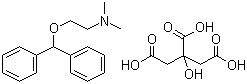 Diphenhydramine citrate molecular structure (CAS 88637-37-0)