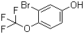 3-Bromo-4-trifluoromethoxyphenol molecular structure (CAS 886496-88-4)