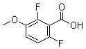 结构式 CAS# 886498-30-2, 2,6-二氟-3-甲氧基苯甲酸