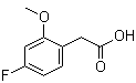 4-Fluoro-2-methoxybenzeneacetic acid molecular structure (CAS 886498-61-9)
