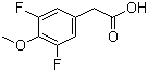 3,5-Difluoro-4-methoxyphenylacetic acid molecular structure (CAS 886498-74-4)