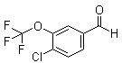 4-氯-3-(三氟甲氧基)苯甲醛分子结构 (CAS 886499-59-8)
