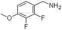 2,3-二氟-4-甲氧基苄胺分子结构 (CAS 886500-75-0)