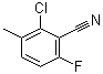 结构式 CAS# 886500-98-7, 2-氯-6-氟-3-甲基苯甲腈