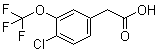 4-Chloro-3-(trifluoromethoxy)benzeneacetic acid molecular structure (CAS 886501-02-6)
