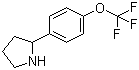 2-[4-(Trifluoromethoxy)phenyl]pyrrolidine molecular structure (CAS 886502-92-7)