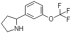 2-[3-(三氟甲氧基)苯基]吡咯烷分子结构 (CAS 886502-97-2)