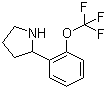 2-[2-(Trifluoromethoxy)phenyl]pyrrolidine molecular structure (CAS 886503-02-2)