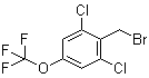 2-(Bromomethyl)-1,3-dichloro-5-(trifluoromethoxy)benzene molecular structure (CAS 886503-08-8)