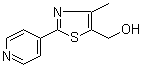 4-Methyl-2-(4-pyridinyl)-5-thiazolemethanol molecular structure (CAS 886851-57-6)