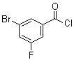 3-Bromo-5-fluorobenzoyl chloride molecular structure (CAS 887266-90-2)