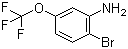 2-Bromo-5-(trifluoromethoxy)aniline molecular structure (CAS 887267-47-2)